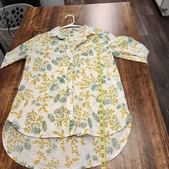 Springfield yellow flower blouse - Picture 5 of 6